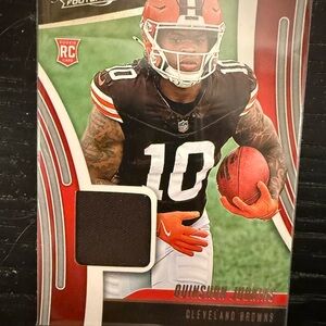 Cleveland Browns Black Jersey Patch Football Trading Card